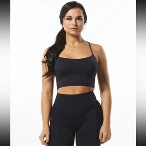 ALPHALETE ULTRASOFT CAMISOLE TANK - BLACK